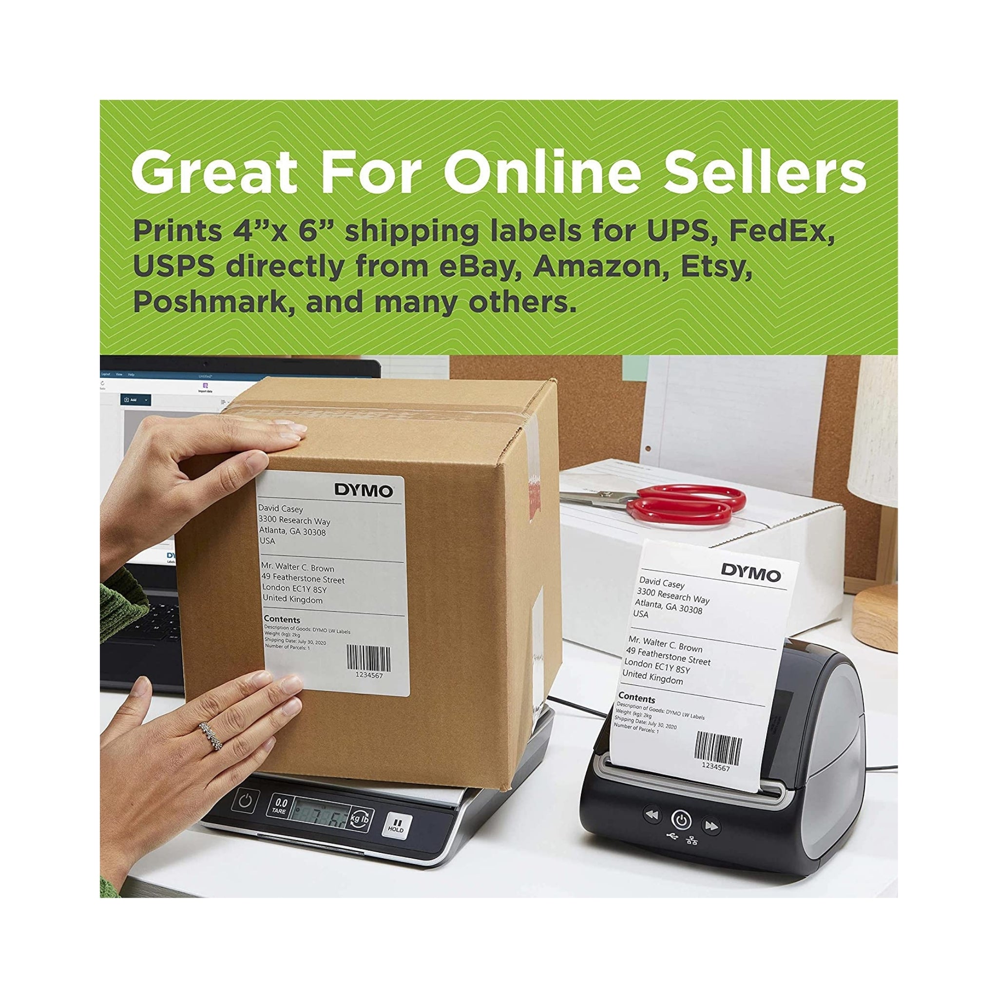 DYMO LabelWriter 5XL Thermal Label Printer for Shipping Packages - High-Speed Commercial Label Printing for Ecommerce, Warehouses & Logistics