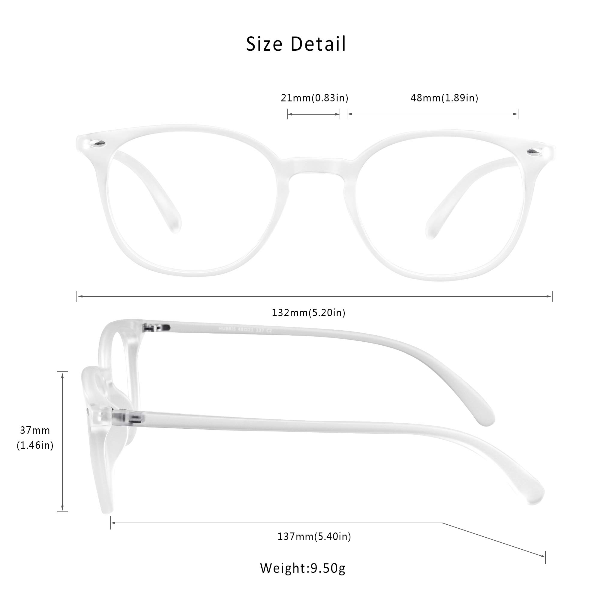 LifeArt Blue Light Blocking Glasses for Computer & Gaming - Anti Eyestrain Reading Glasses with UV Protection - Reduce Eye Fatigue for Office Work, Online Classes & Nighttime Screen Use