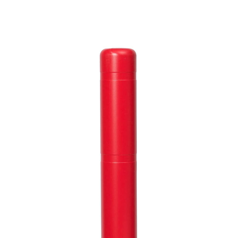 BollardGard 4x64 Inch Red Bollard Cover - Heavy Duty PVC Safety Post Protector for Parking Lots, Warehouses & Outdoor Use - Weather Resistant Innoplast Design (No Tape Included)