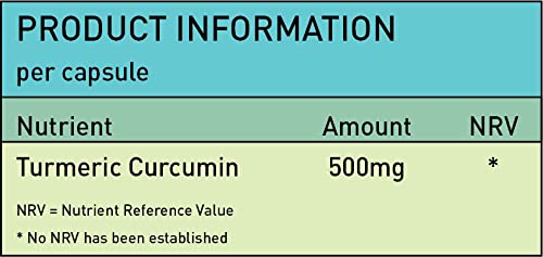 Turmeric Curcumin 500mg with Black Pepper for Absorption | 120 Capsules | Anti Inflammatory & Antioxidant Supplement | Supports Joint & Immune Health | for Daily Wellness & Active Lifestyle