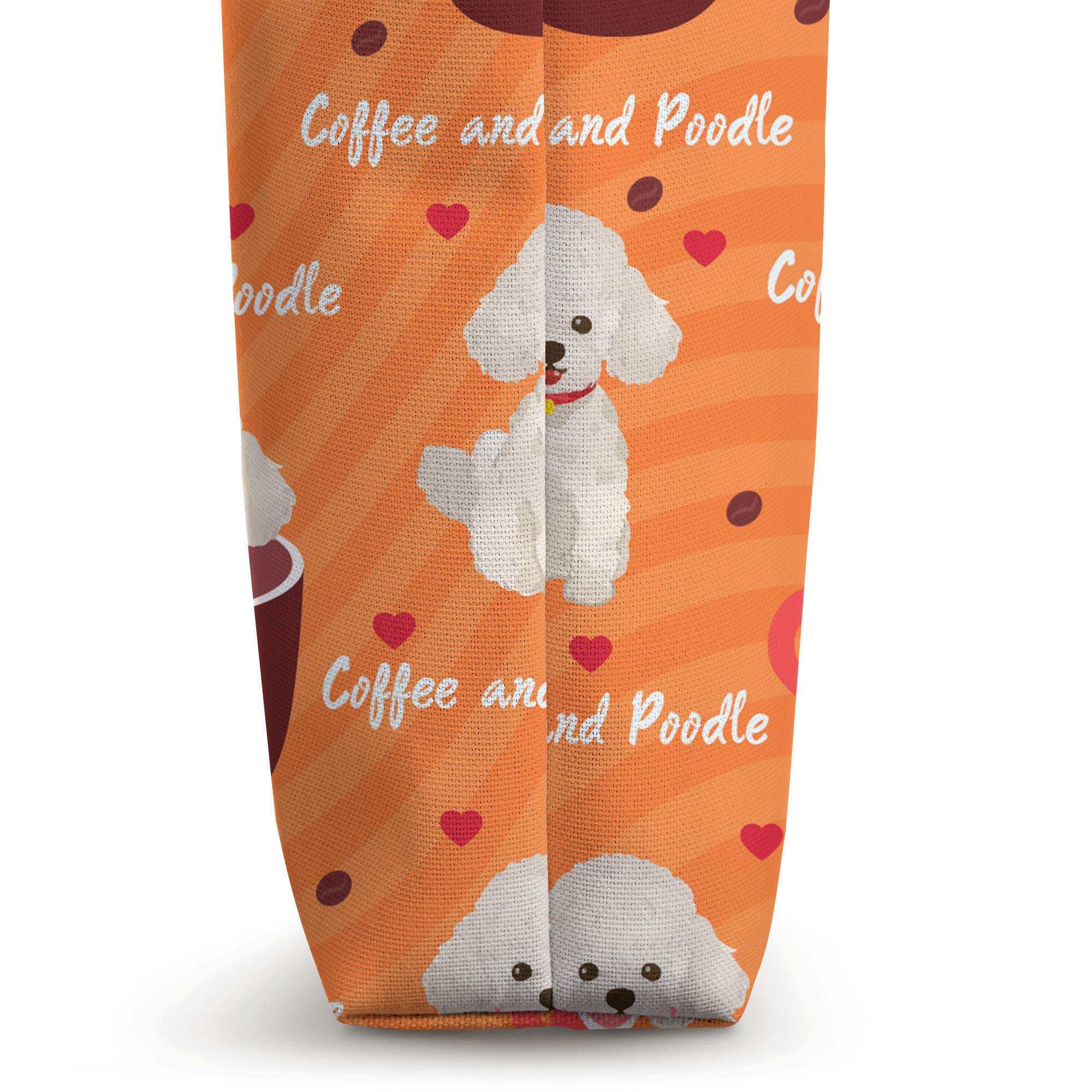 Poodle Coffee Cups - Cute Poodle Dog Owner Gift Tote Bag for Poodle Lovers | Perfect for Coffee Shops, Dog Parks & Gifts for Poodle Owners