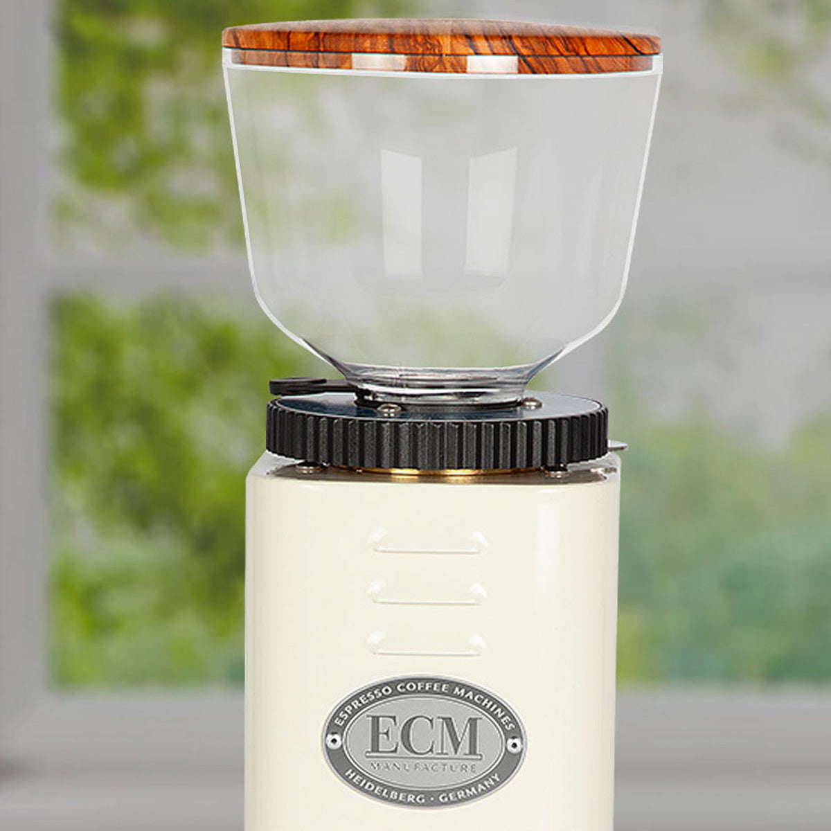 ECM C Manual Coffee Grinder 54mm - Premium Cream Color #89052 for Espresso, French Press, and Pour Over Brewing
