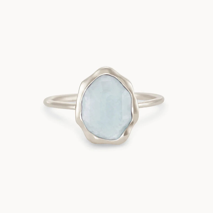 Blue Chalcedony Mood Ring in Sterling Silver - Color Changing Jewelry for Women & Men, Perfect for Gifts, Parties & Fashion Accessories
