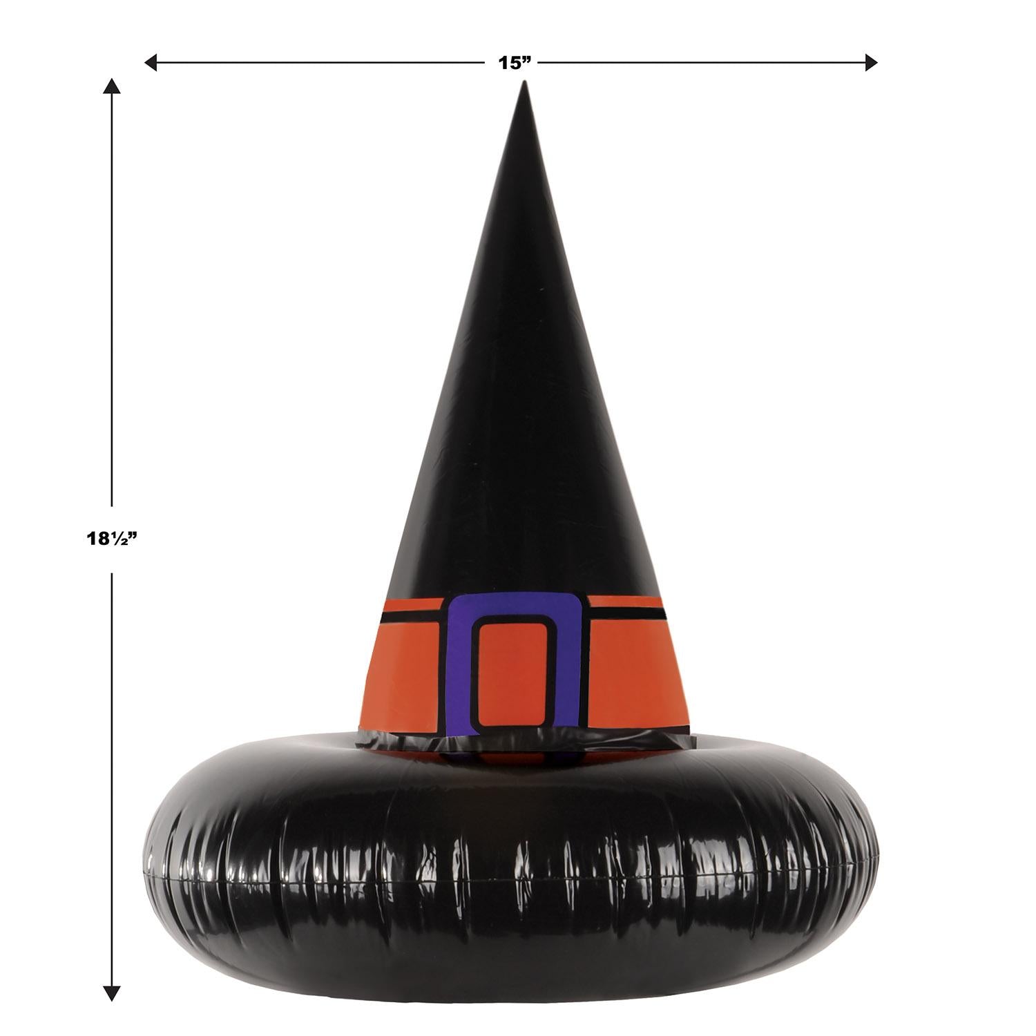 12 Pack Beistle Halloween Inflatable Witch Hat Ring Toss Game - Fun Outdoor Party Decorations for Halloween Festivals, Carnivals & Backyard Gatherings