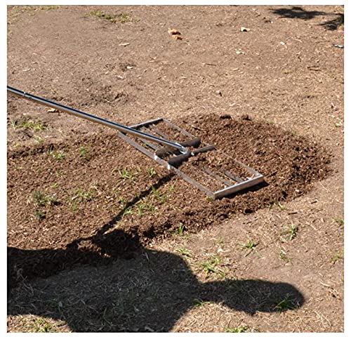 Premium Lawn Leveler & Grass Leveling Rake for Golf Courses, Gardens & Yards - Heavy Duty Ground Leveling Tool with Sand Spreader - Perfect for Golf Course Maintenance, Lawn Care & Landscape Finishing