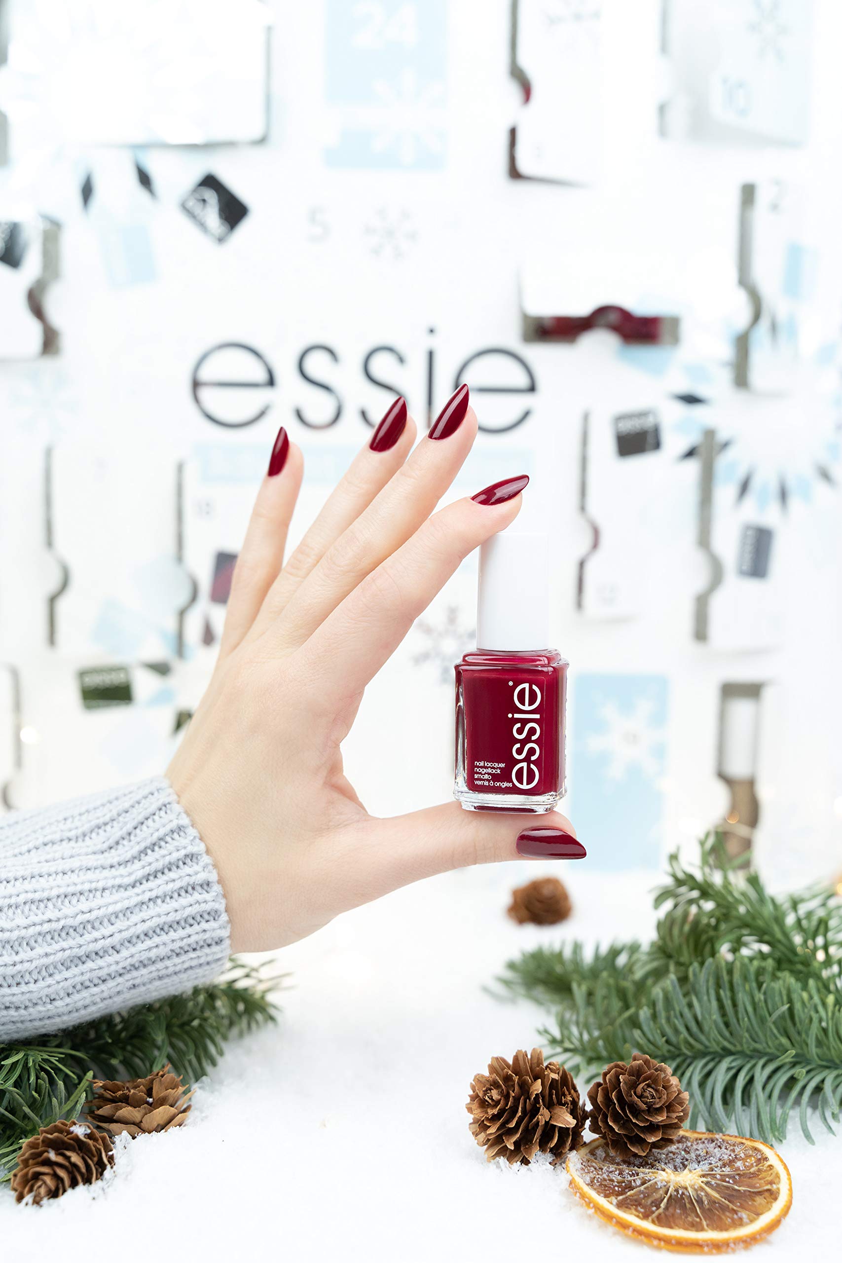 Essie Christmas Nail Polish Advent Calendar - 24 Holiday Nail Colors & Mini Polishes for Festive Manicures | Perfect Gift for Nail Art Lovers (Party, Gifting, DIY Beauty)