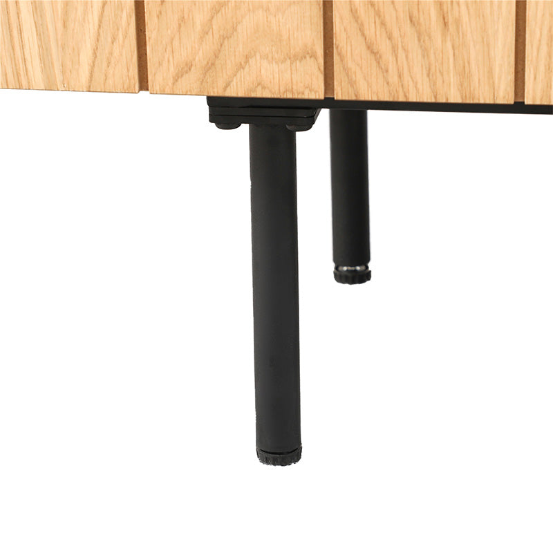 ZANE 150cm Sideboard Buffet Cabinet - Natural Oak Wood TV Stand with Storage for Living Room, Dining Room & Entryway