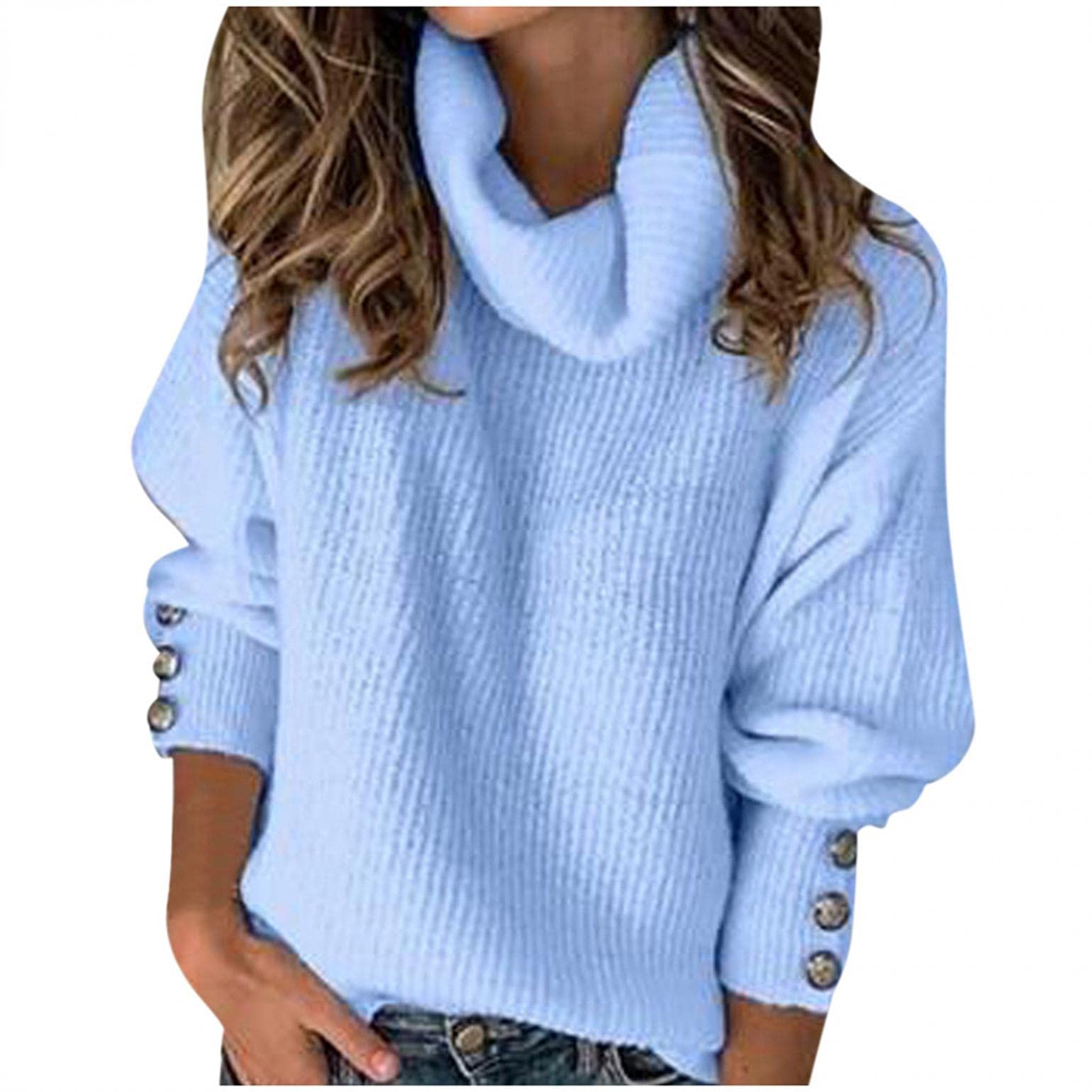 Women's Long Sleeve Zip Up Hoodie Cardigan - Color Block Knit Sweater Jacket for Casual Wear, Office & Outdoor Activities