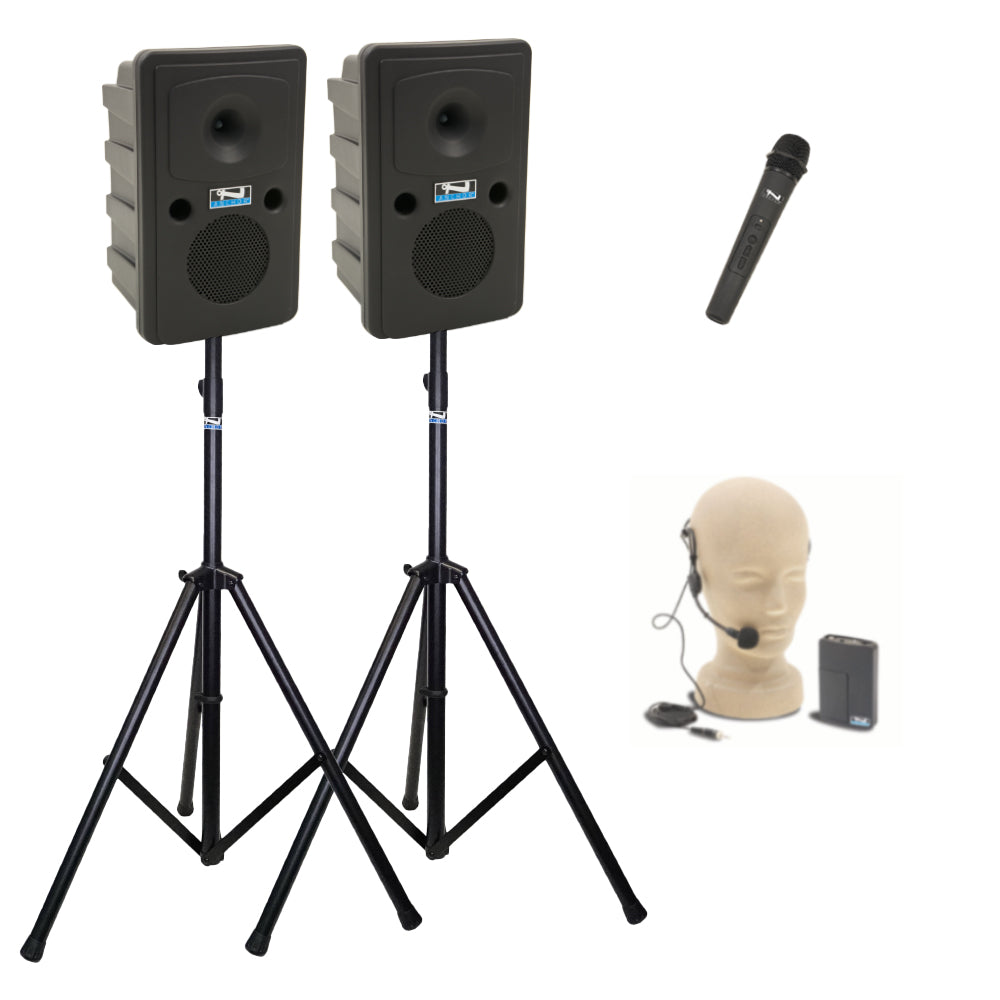 Anchor Audio Go Getter Pair (XU2,AIR) - Portable Wireless Speaker System with 2 Microphones for Outdoor Events, Parties & Presentations | High-Quality Sound for DJs, Teachers & Public Speakers