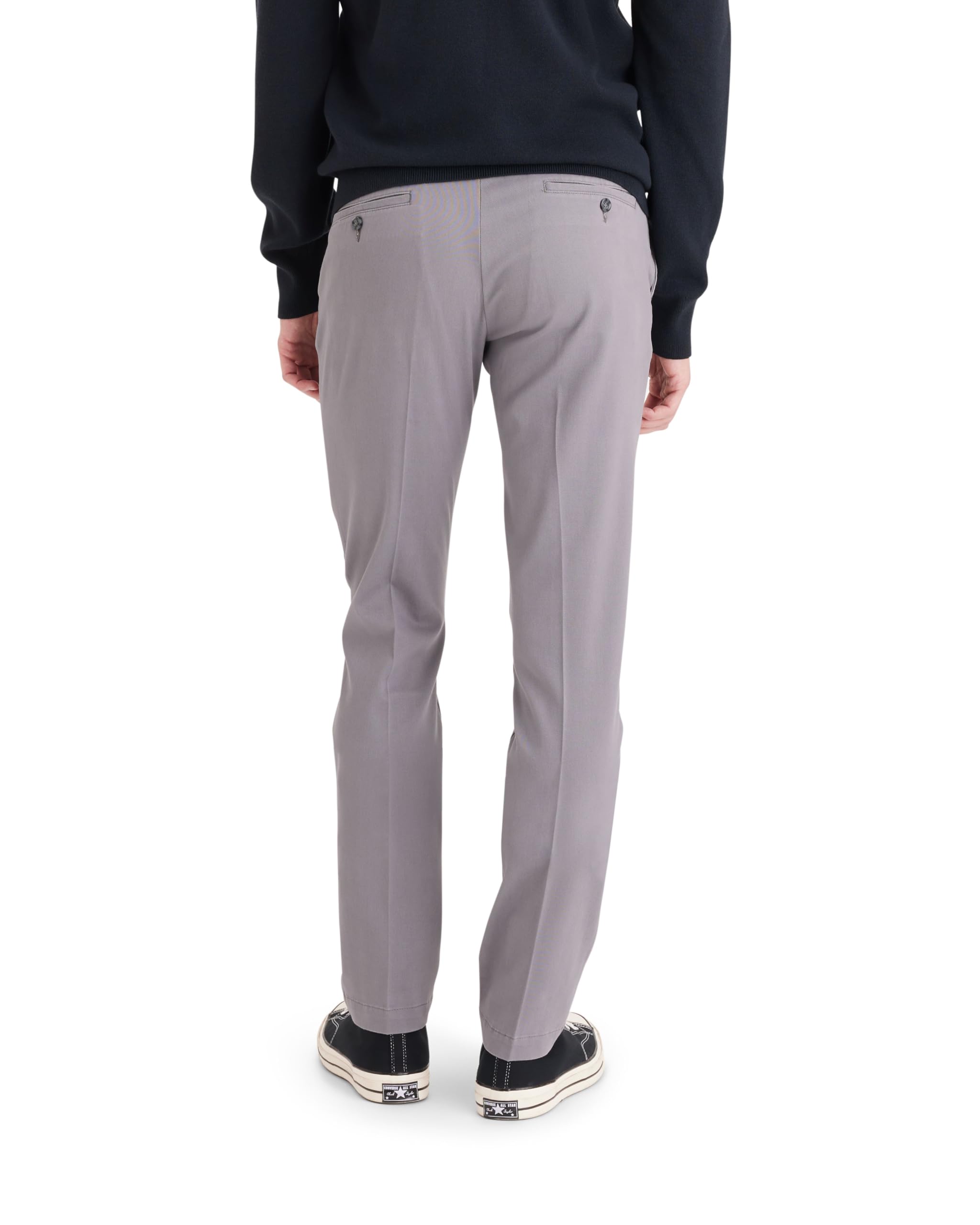Dockers Men's Slim Fit Easy Khaki Pants - Comfortable Stretch Chinos for Work, Office & Casual Wear | Lightweight Travel & Business Attire