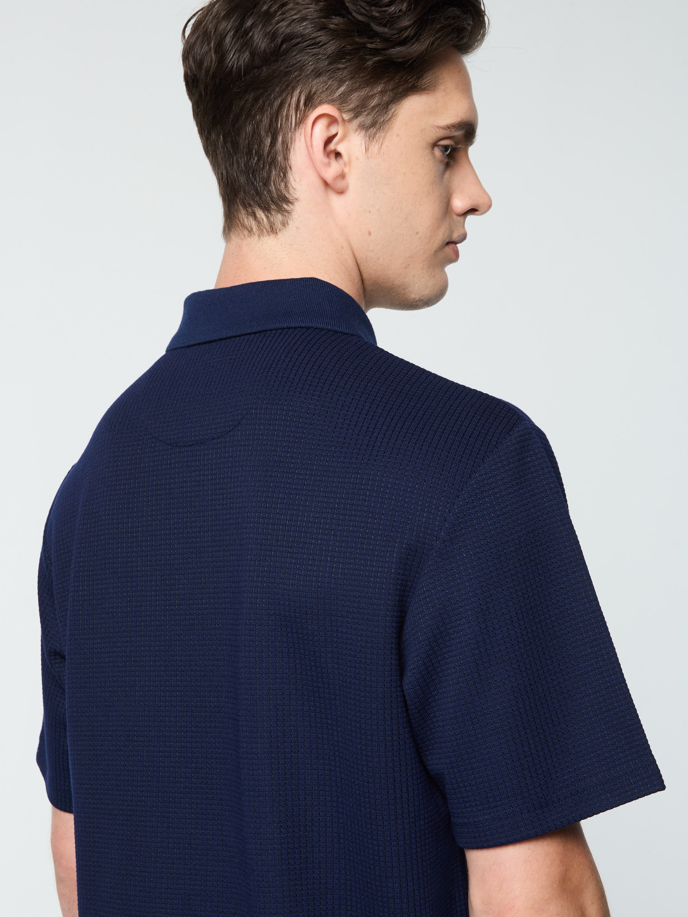Cialda Polo Shirt for Men - Premium Cotton Maritime Blue Casual Shirt - Perfect for Office, Travel & Outdoor Activities