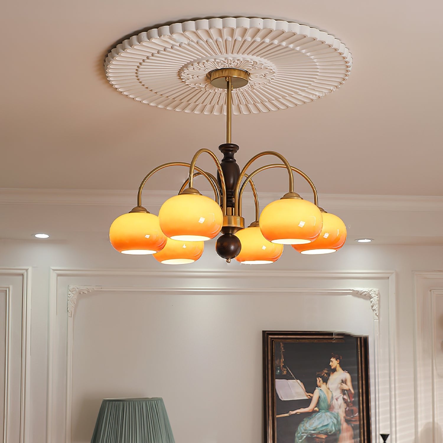 Amberly Arch Chandelier - Modern Crystal Ceiling Light Fixture for Dining Room, Living Room & Bedroom | Elegant Lighting for Home Decor & Wedding Venues