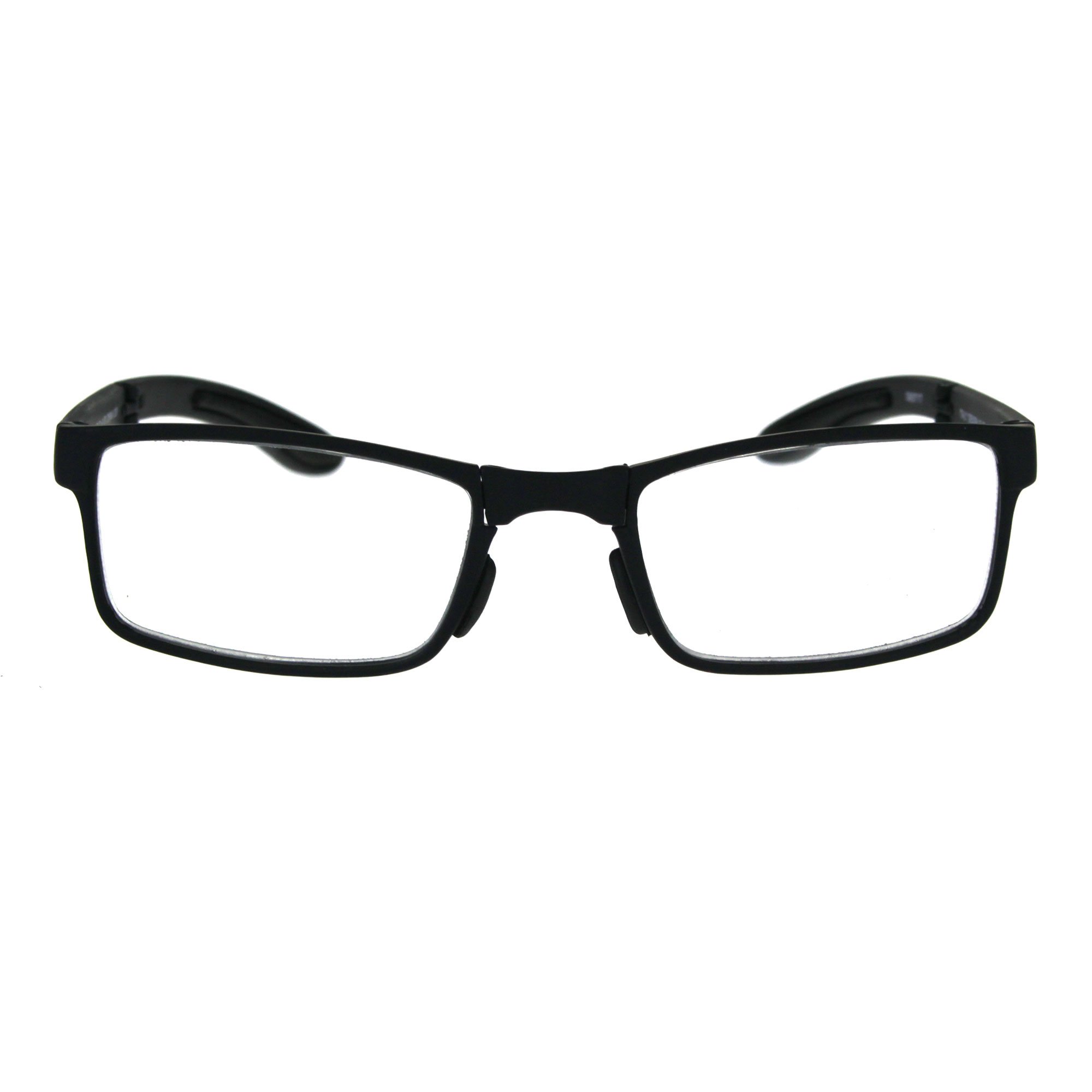 Foldable Rectangular Plastic Reading Glasses with Clear Lenses - Lightweight & Portable for Travel, Office, and Outdoor Reading