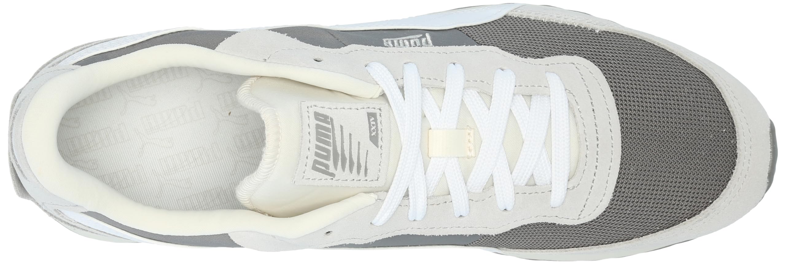 PUMA Men's Road Rider Sneaker - Lightweight Running Shoes for Men, White/Cast Iron, Size 8 | Comfortable Athletic Shoes for Jogging, Gym Workouts & Casual Wear