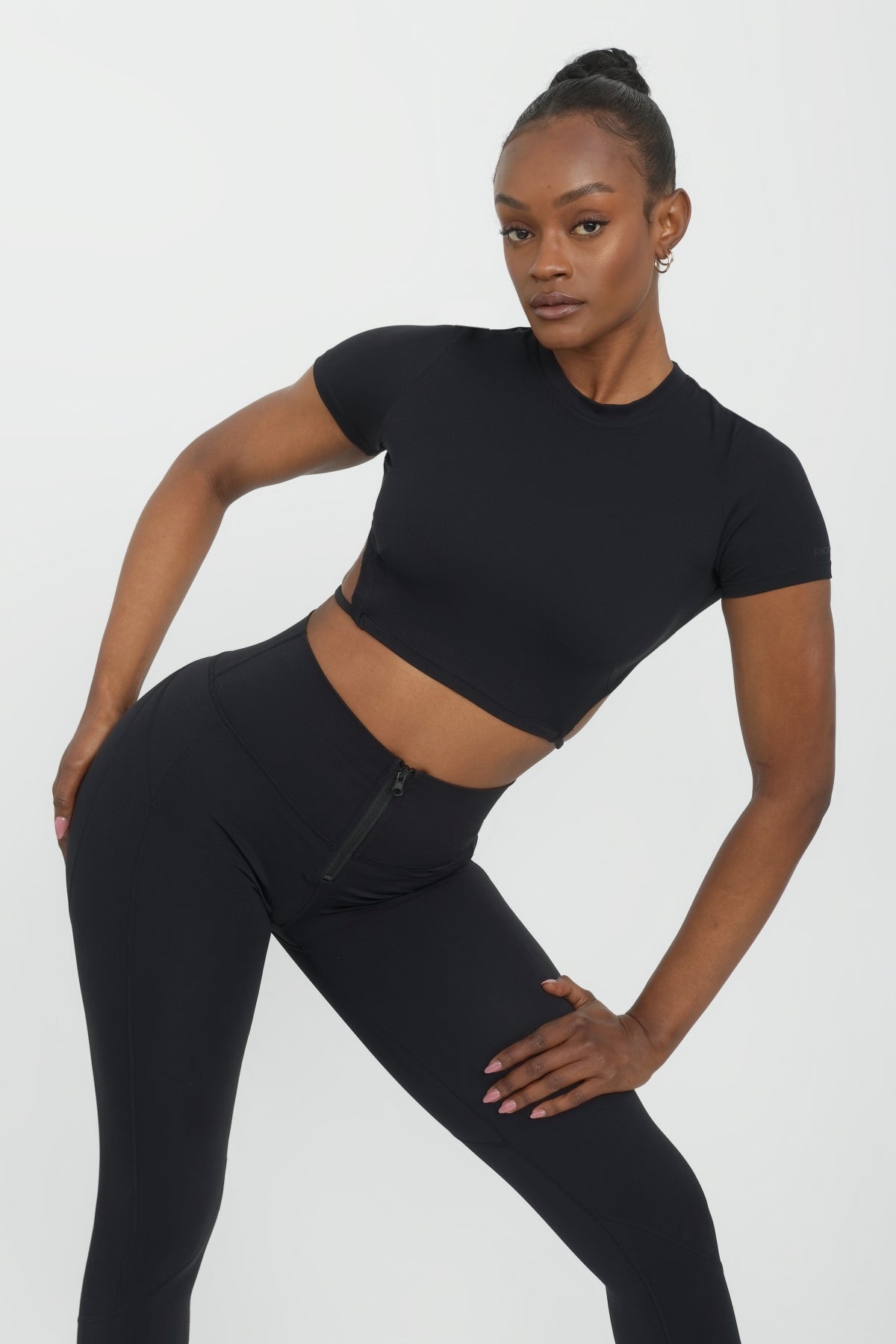 Bklyn Crop Tee Black - Women's Short Sleeve Casual T-Shirt for Summer Outfits, Streetwear & Everyday Wear