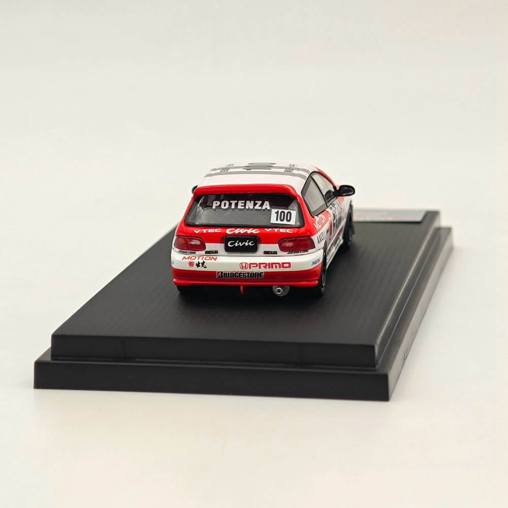 1/64 Scale Honda Civic EG6 Diecast Model Car - Limited Edition Idemitsu Livery, Street Weapon Series, Collectible Toy for Car Enthusiasts - Perfect for Display, Gifts, and Racing Scenes
