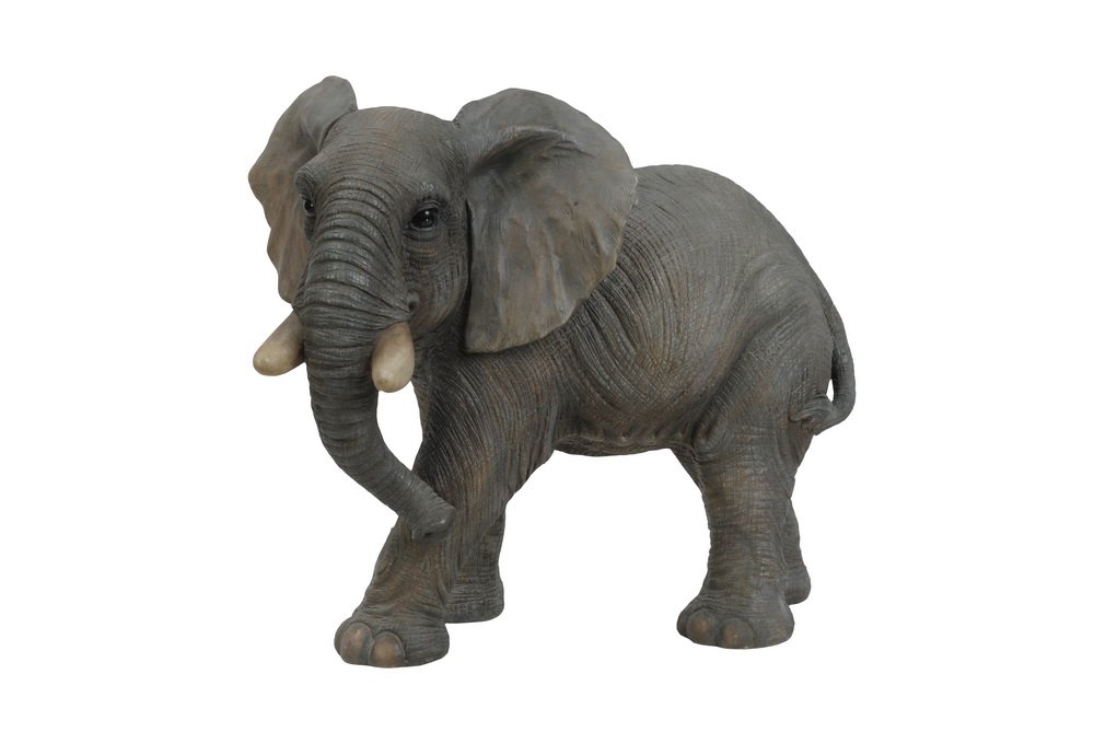 Hi-Line Gift Ltd Black Walking Elephant Statue - Elegant Home Decor for Living Room, Office Desk & Garden Ornament