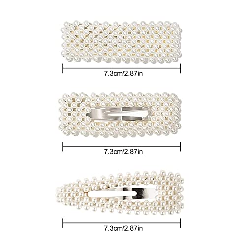 12 Pcs Pearl Hair Clips for Women - Elegant Hair Accessories for Party & Wedding