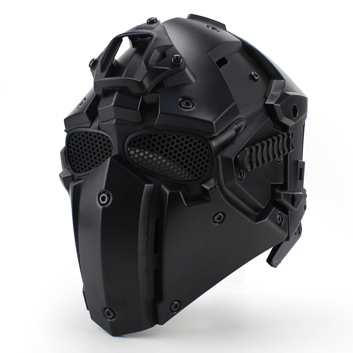 Tactical Airsoft Full Face Protection Helmet with Mask & Goggles - Military Style Terminator Helmet for Airsoft, Paintball, Hunting & Role-Playing | Perfect for Cosplay, Airsoft Battles & Outdoor Shooting Sports