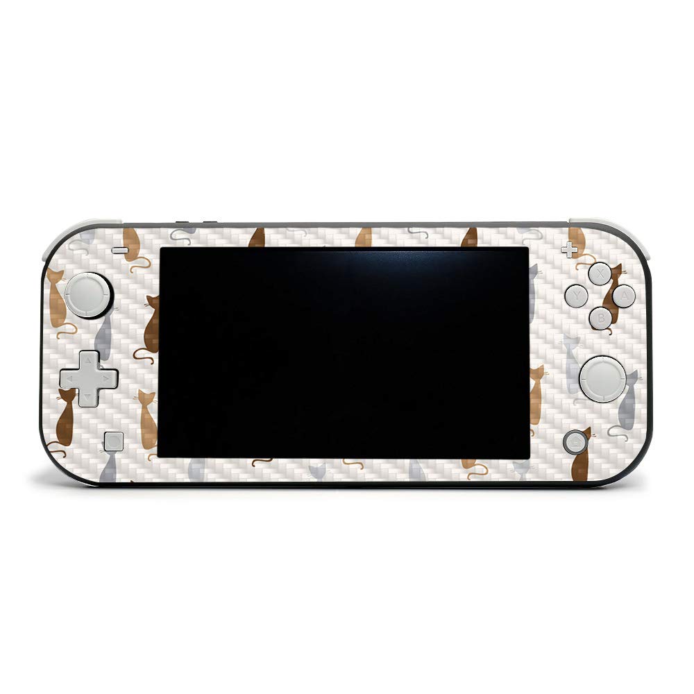 Premium Carbon Fiber Skin for Nintendo Switch Lite - Cat Lady Design | Protective & Durable Textured Cover | Easy to Apply & Remove | Made in USA | Perfect for Gaming Protection & Style Enhancement