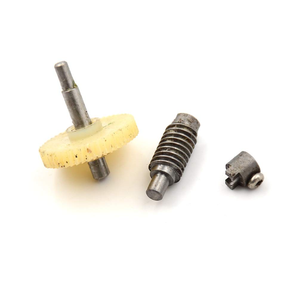 1 Set Plastic Worm Gear & Metal Wheel Speed Reducer Gear Set - DIY Accessories for Robotics, 3D Printers & RC Models | High Torque Reduction Gearbox for Smooth Power Transmission