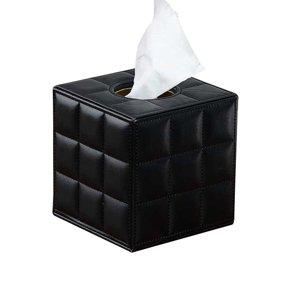 Black Square Napkin Dispenser - Modern Tissue Box Cover for Kitchen, Restaurant & Office Storage - Durable Paper Holder for Home & Commercial Use - Perfect for Dining Tables, Countertops & Buffet Stations