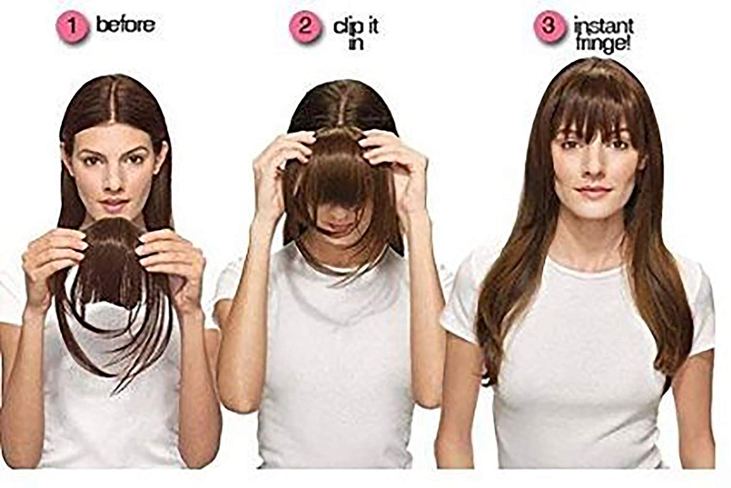 BOXO Clip on Fringe Bangs Hair Extensions for Women - Dark Brown | Natural Looking Front Hair Piece for Instant Volume & Style | Perfect for Cosplay, Costumes & Everyday Wear