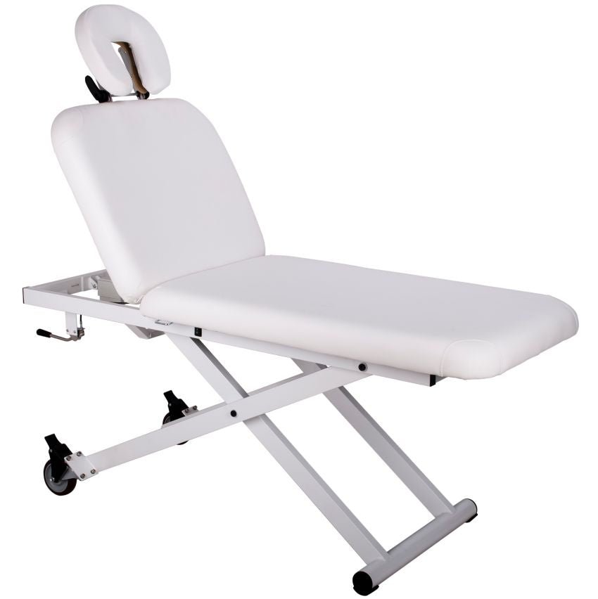 Silverfox One Motor Electric Massage Bed 2210A - Portable Full Body Massager for Home & Office Use - Relieves Back Pain, Muscle Tension & Stress - White (WHT) - Perfect for Relaxation, Physical Therapy & Spa Treatments