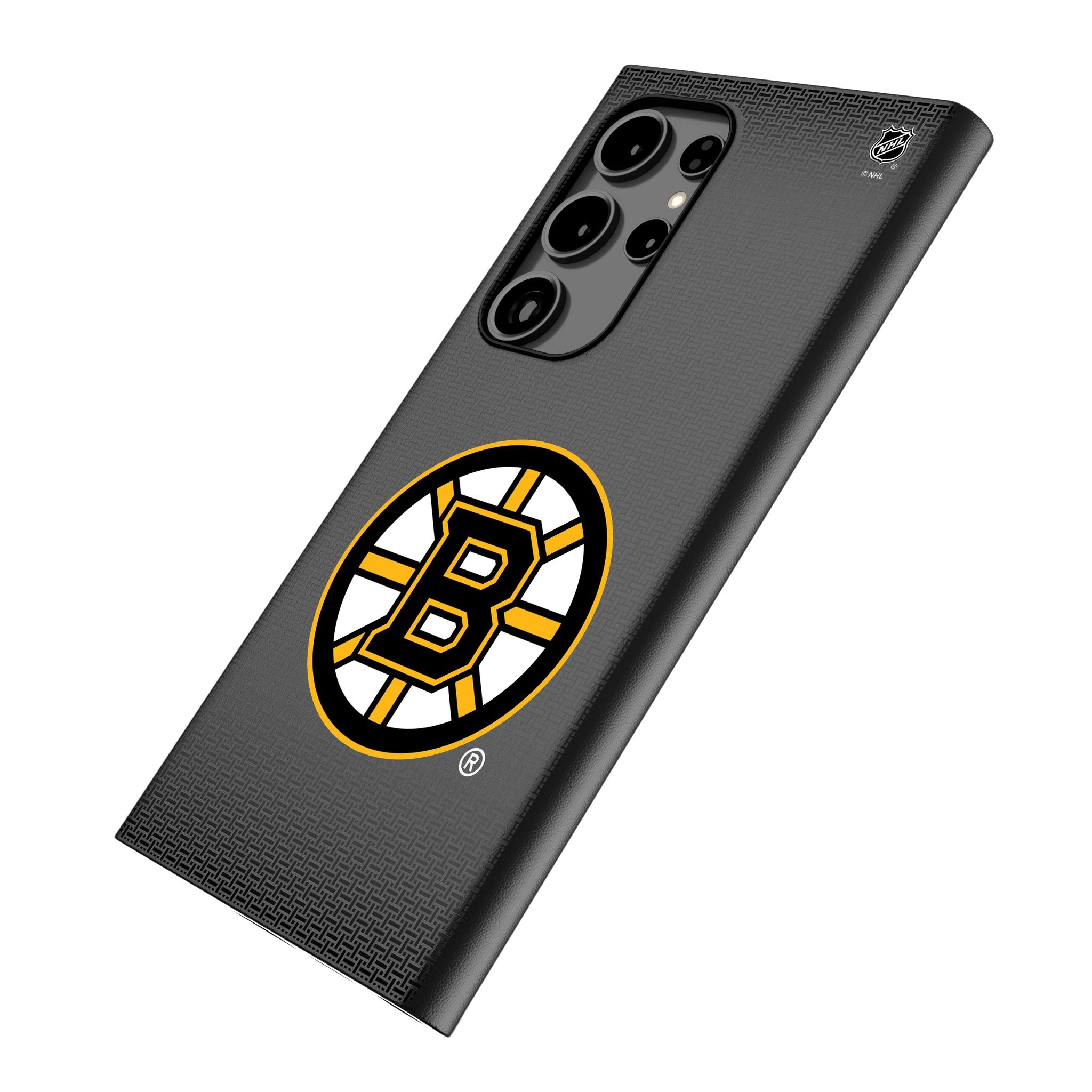 Boston Bruins Linen MagSafe Compatible Phone Case for Samsung Galaxy - Durable Protective Cover with Strong Magnets for iPhone & Android - Perfect for Hockey Fans & Game Day Outfits