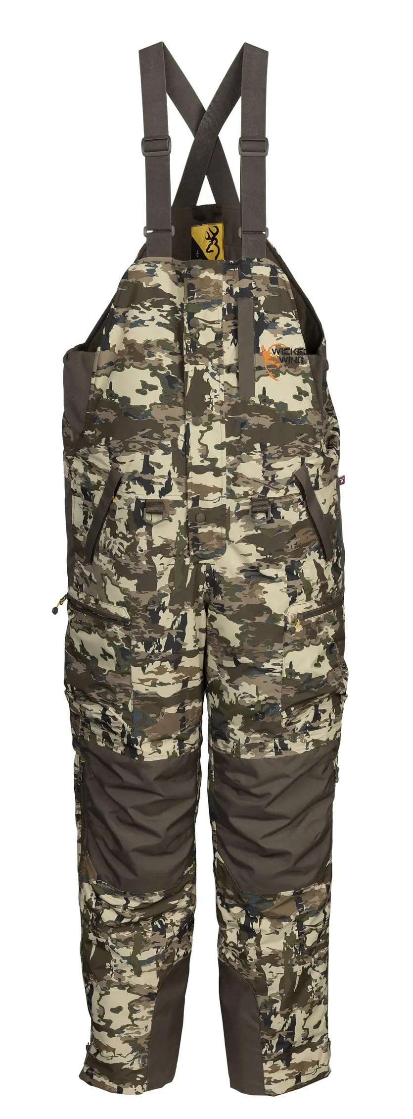Browning Men's Insulated Bib Overalls - Waterproof & Windproof Hunting Workwear for Cold Weather - Ideal for Hunting, Fishing, and Outdoor Work