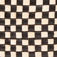 Bando Black Cream Woven Checker Scarf - Stylish Plaid Fashion Accessory for Women & Men - Perfect for Fall, Winter & Holiday Outfits
