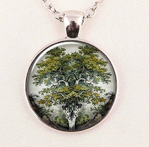 Weeping Willow Tree Necklace - Sterling Silver Photo Pendant Jewelry for Women, Memorial Gift for Loss of Loved One | Perfect for Remembrance, Sympathy & Special Occasions