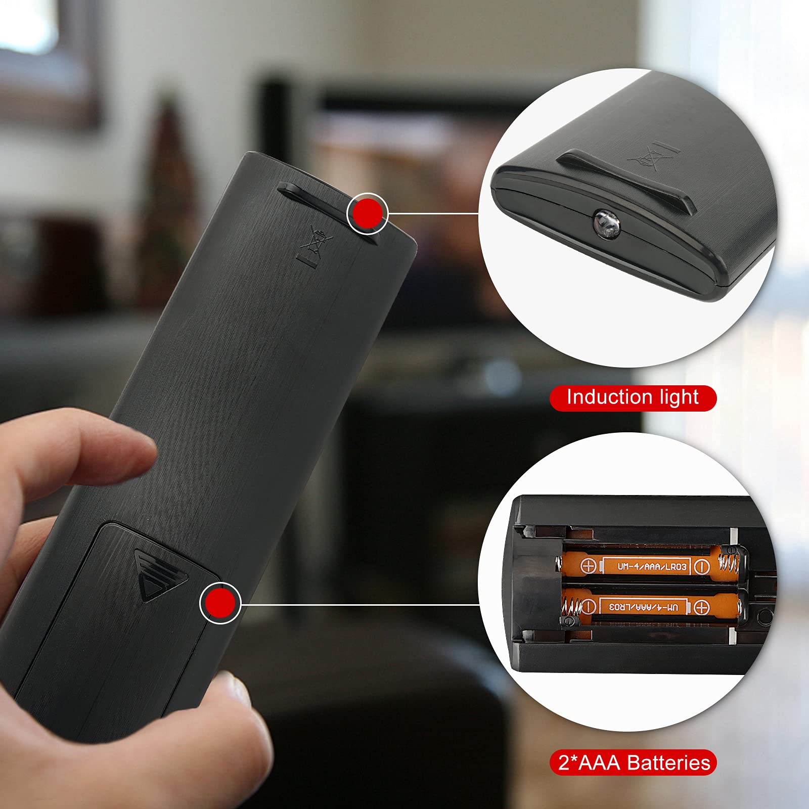 Universal Remote Control AKB75375604 for LG Smart TV, LCD, LED, 3D & HDTV - Compatible with Multiple LG TV Models | Perfect for Home Theater & Living Room Entertainment