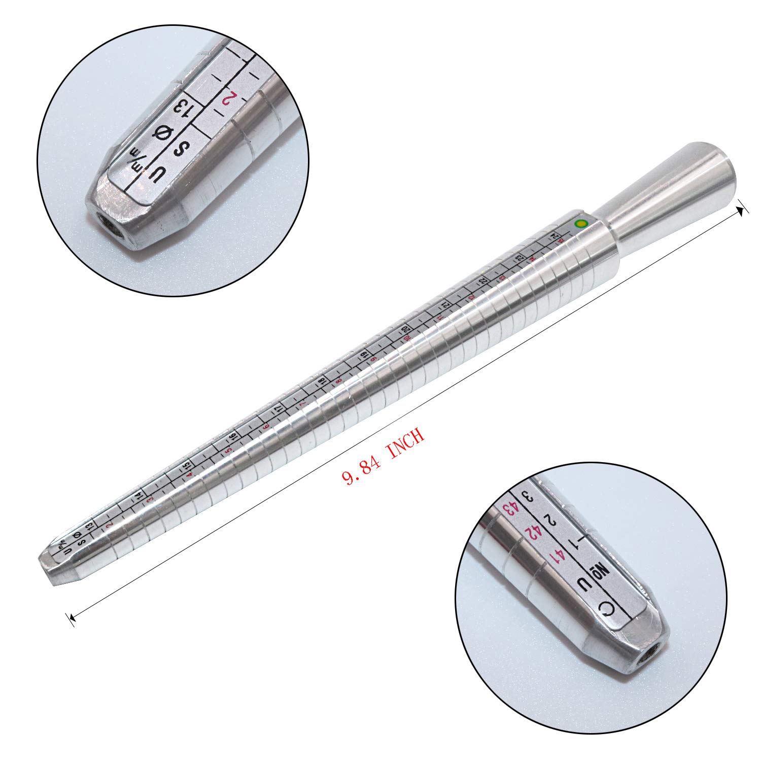 NIUPIKA Professional Ring Sizer Kit - 27-Piece Ring Measuring Tool Set with Metal Gauge (US Size 1-13) for Accurate Jewelry Sizing - Perfect for Jewelers, Engagement Rings & Wedding Band Measurements