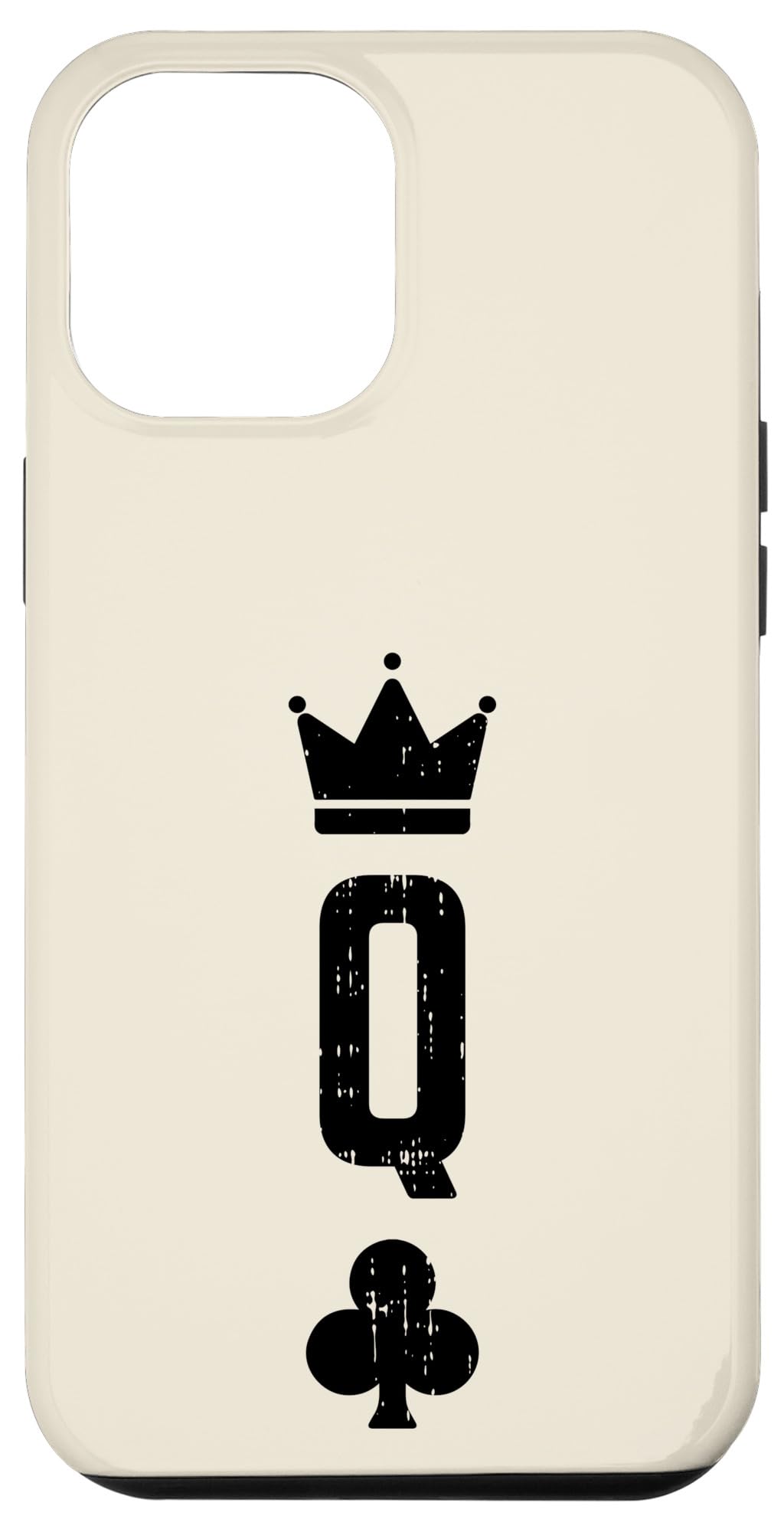 iPhone 12 Pro Max Case - Queen of Clubs Halloween Couple Phone Cover | Perfect for Halloween Parties, Couple Costumes & Themed Events