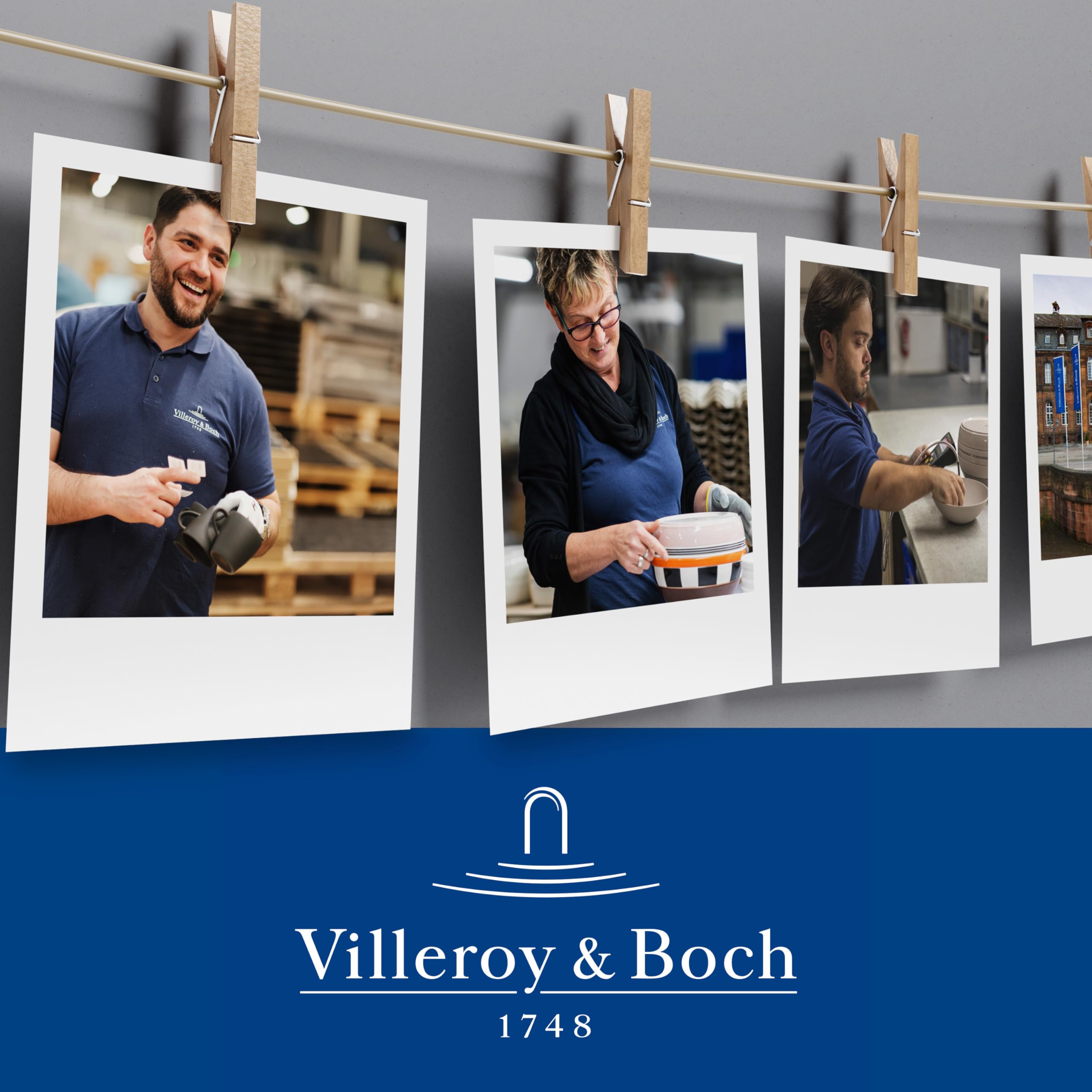 Villeroy & Boch For Me 16-Piece Dinnerware Set for 4 - Premium German Porcelain Plates, Bowls & Mugs - Elegant Tableware for Family Dinners, Dinner Parties & Daily Use