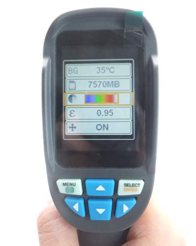 60x60 Infrared Thermal Imaging Camera - 3600 Pixel High Resolution Heat Detection Device for Medical, Industrial & Automotive Use | Temperature & Emissivity Tester for Building Inspection, Electrical Maintenance & HVAC Diagnostics