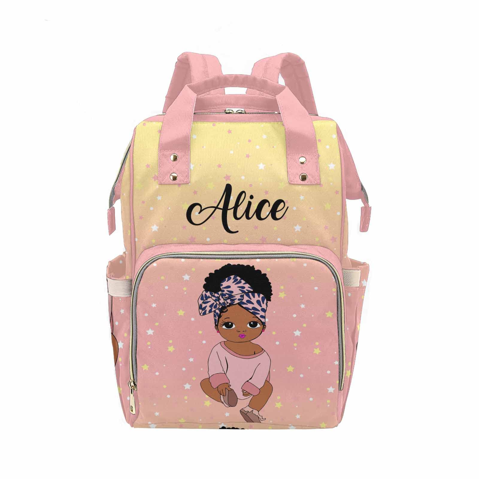 Custom Flying Purple Butterfly Baby Diaper Bag - Waterproof Travel Day Pack for Moms & Dads - Perfect for Daycare, Outings & Family Trips
