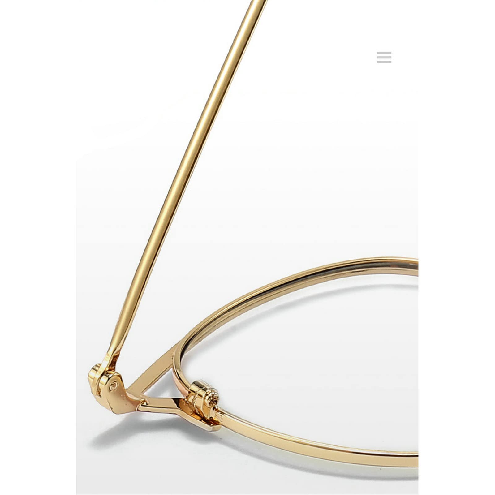 Fashionable Women's Reading Glasses with Photochromic Transition Lenses - Round Metal Frame Computer Glasses for Reading & Outdoor Use
