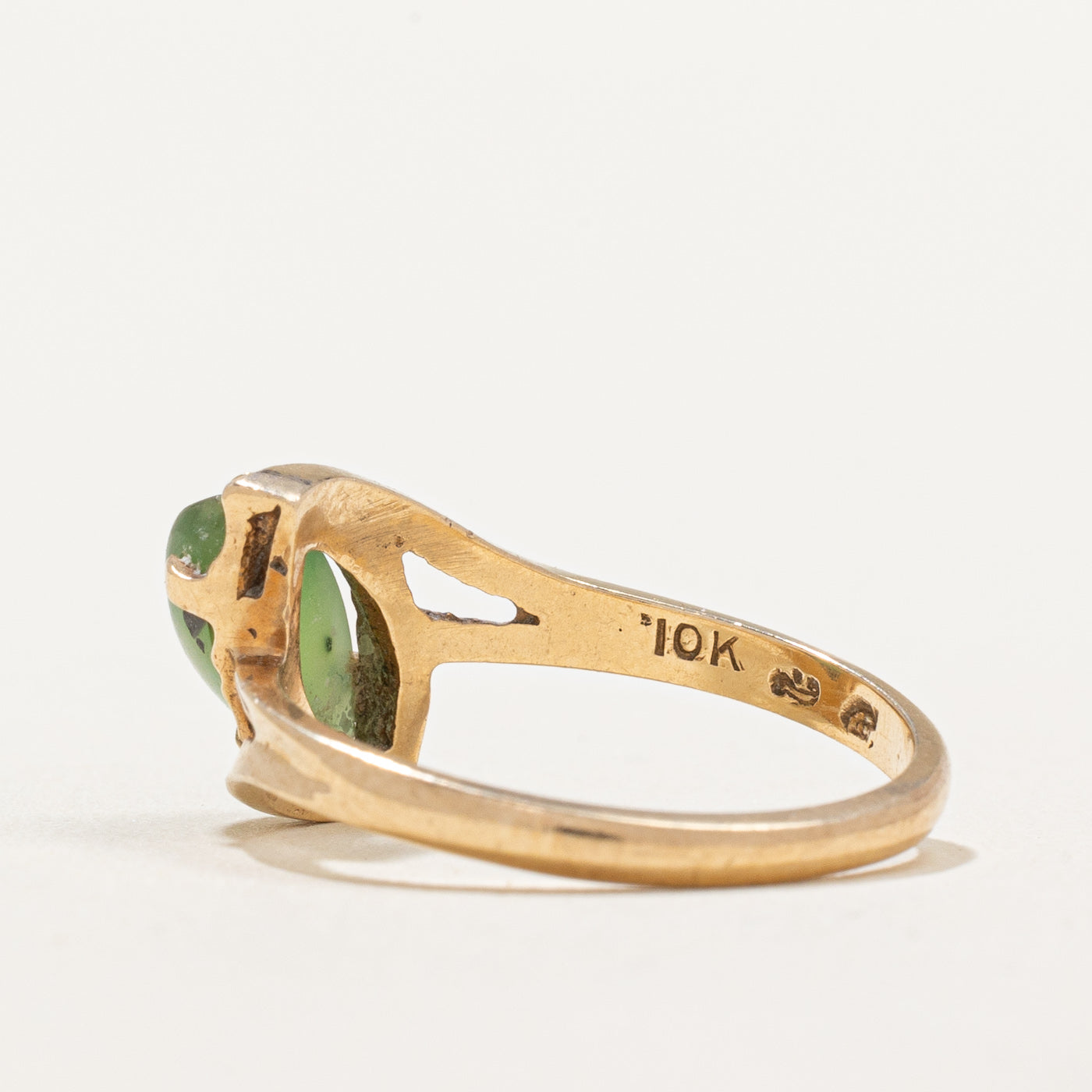 Marquise Cabochon Nephrite Jade Ring - 0.90ct Genuine Green Jade Jewelry - Size 6 Elegant Women's Ring - Perfect for Weddings, Anniversaries & Special Occasions