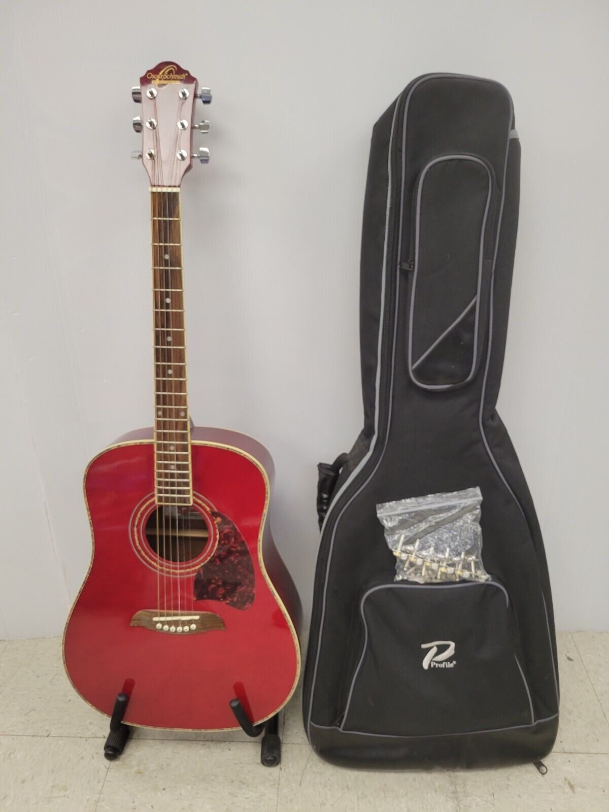 Oscar Schmidt by Washburn OG2TR Acoustic Guitar - 6-String Folk Guitar with Spruce Top & Mahogany Back - Perfect for Beginners, Campfires & Live Performances