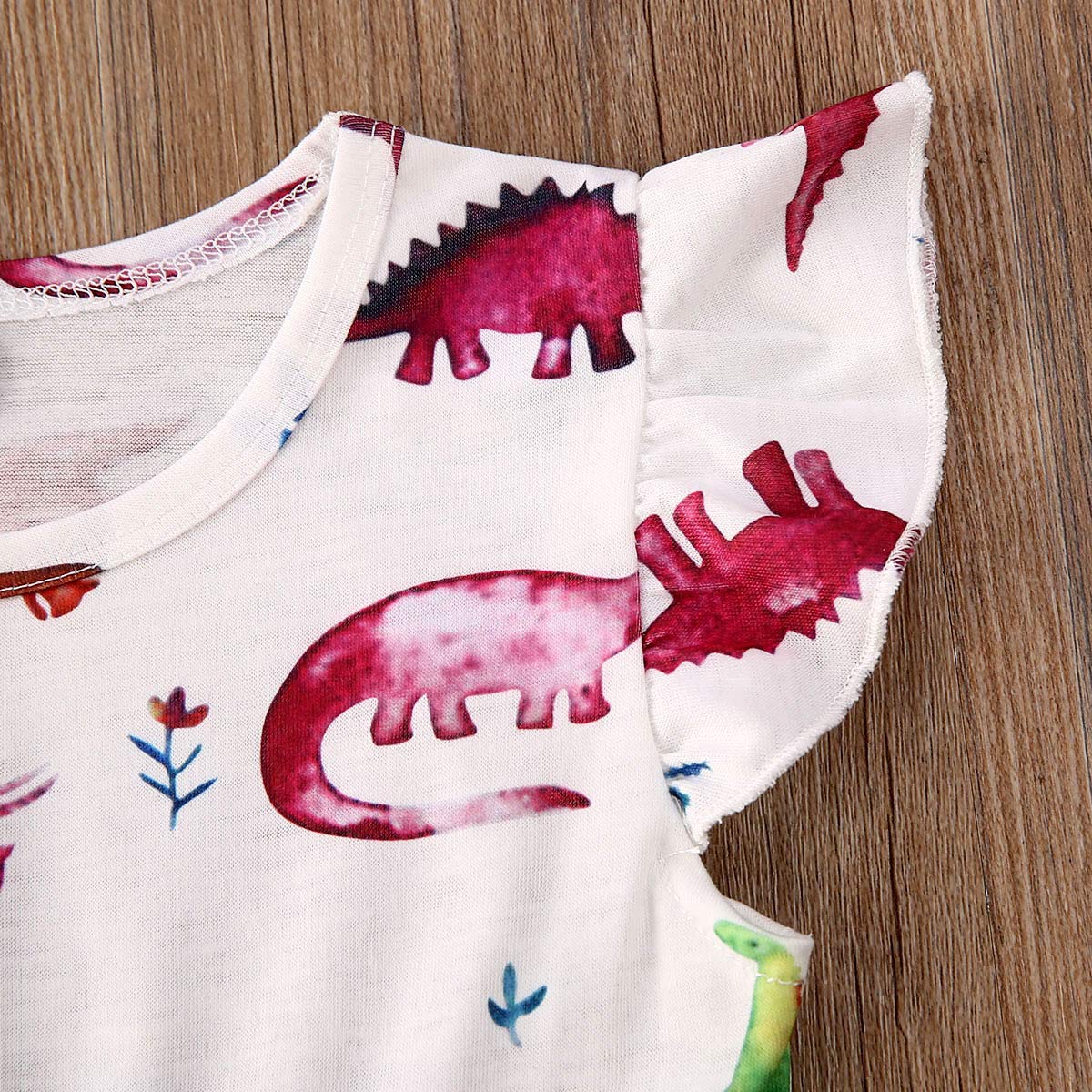 Rainbow Striped Ruffle Sleeve A-Line Sundress for Toddler Girls | Casual Summer Dress for Outdoor Play, Beach & Birthday Parties