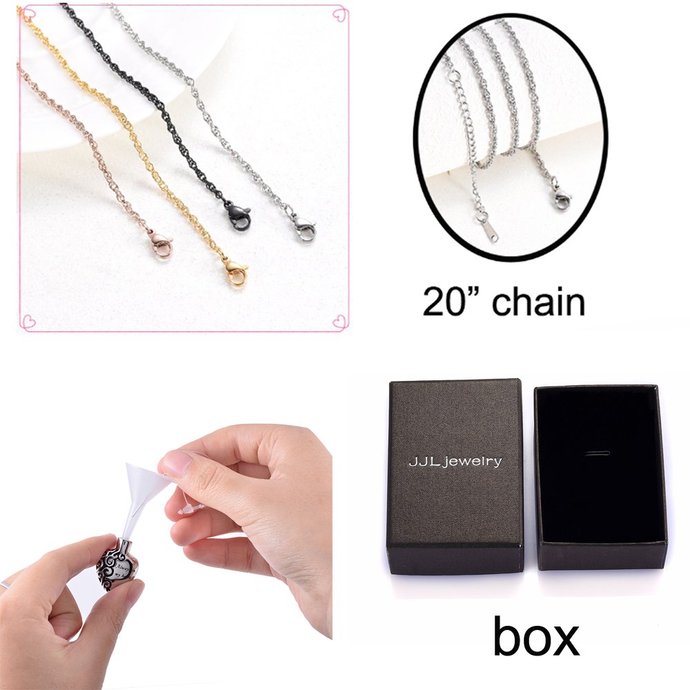 Heart-Shaped Cremation Jewelry for Ashes - Key To My Heart Urn Necklace for Women & Men - Memorial Keepsake Gift for Loved Ones - Perfect for Remembrance, Funerals & Special Occasions
