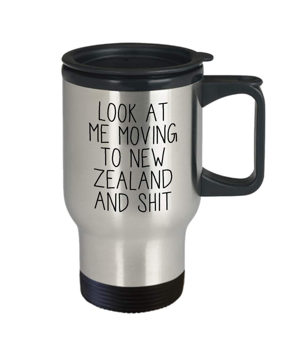Moving to New Zealand Gifts - Funny NZ Relocation Mug & Tumbler Set - Perfect Housewarming Gift for New Zealand Expats & Travel Lovers