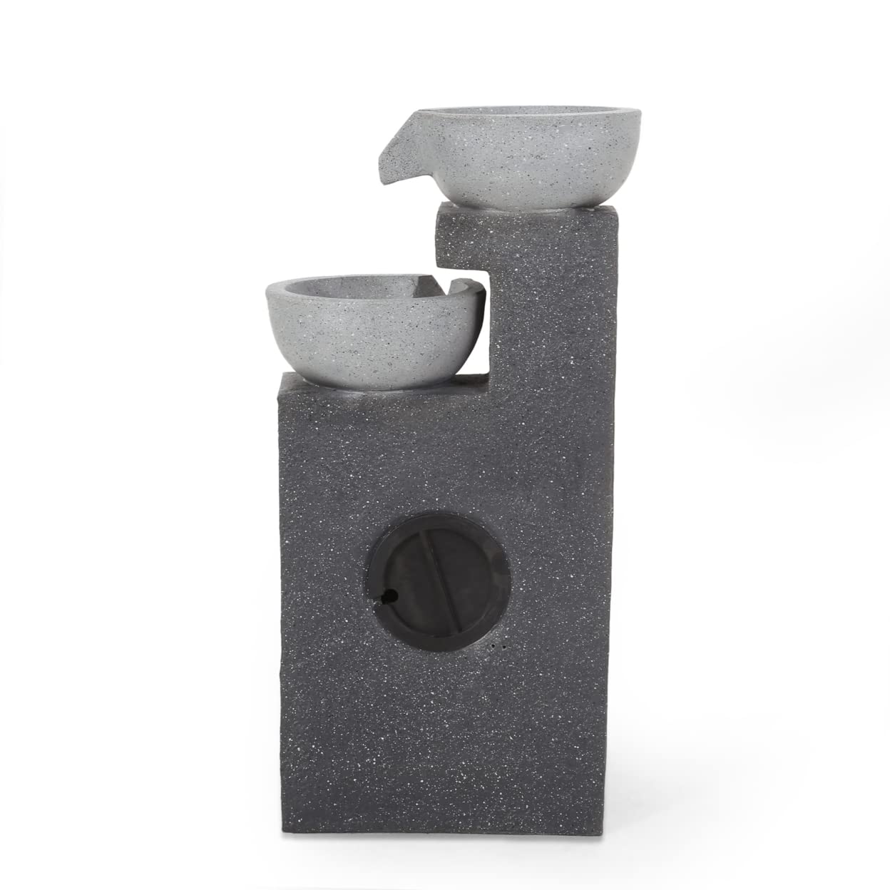 Christopher Knight Home Catoosa Outdoor Fountain - Multi Gray Stone Water Feature for Garden, Patio, or Yard Decor | Relaxing & Elegant Landscape Accent