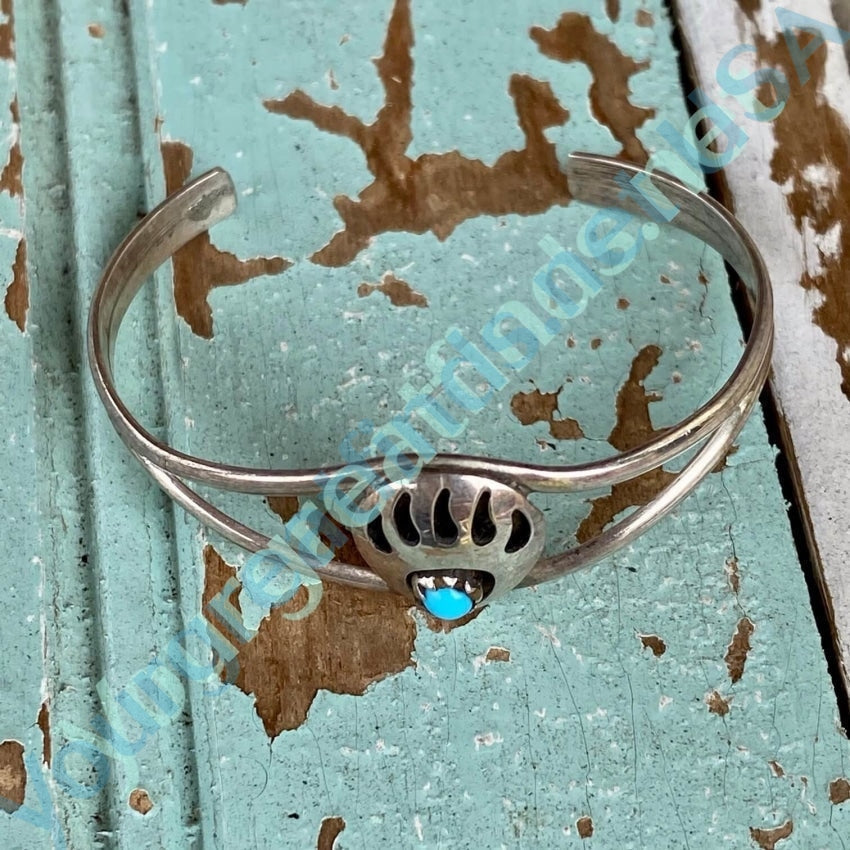 Authentic Tiny Navajo Turquoise Baby Bracelet - Sterling Silver Handmade Jewelry for Newborns, Christening & Special Occasions