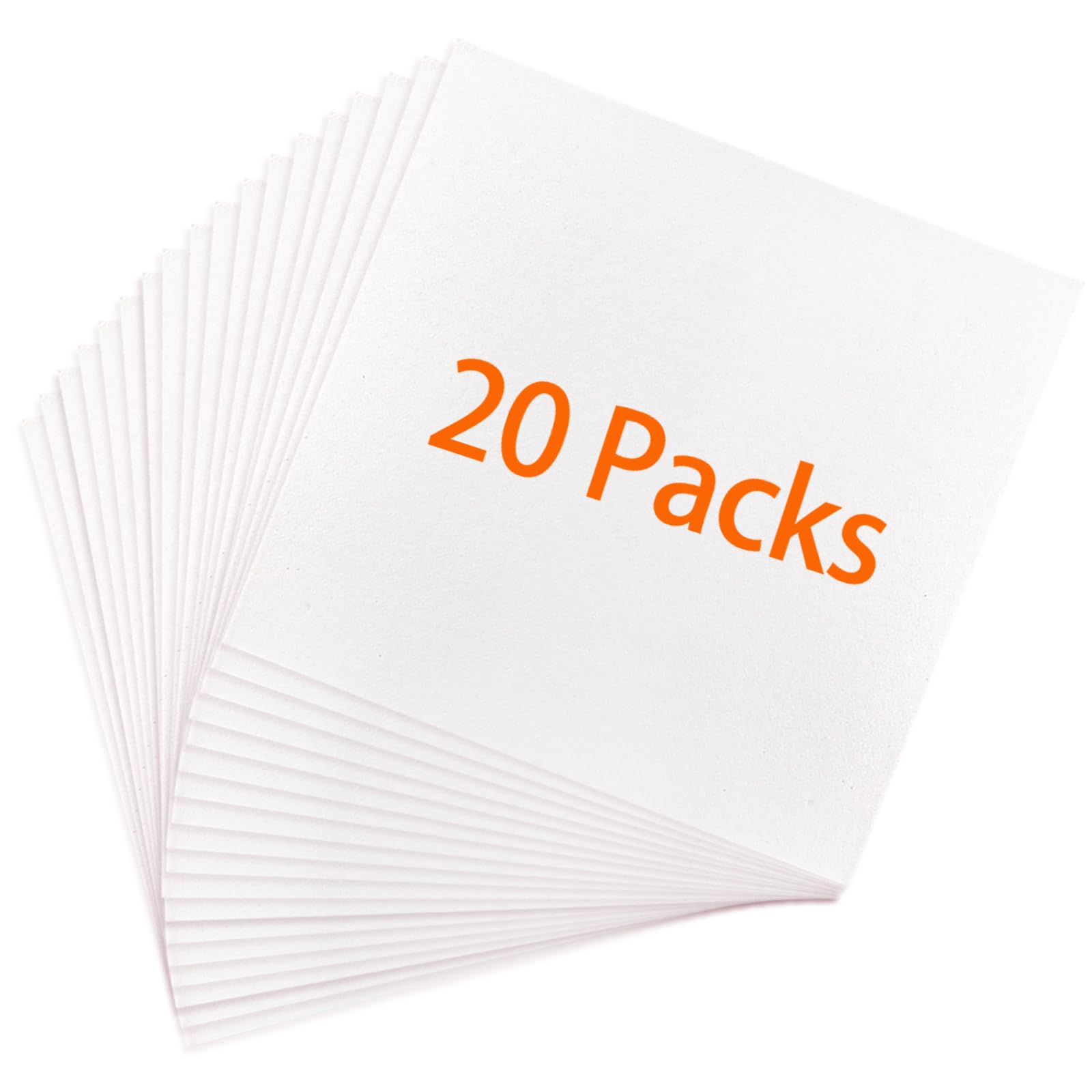ZENFUN 20 Pcs High Temperature Ceramic Fiber Insulation Paper - 2600°F Fireproof Kiln Paper, 11