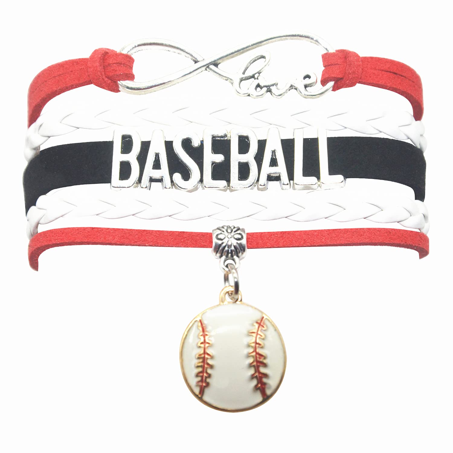 HCChanshi Baseball Bracelet for Men & Women - Stylish Sports Jewelry Gift for Baseball Lovers, Players & Team Fans - Perfect for Games, Training & Everyday Wear