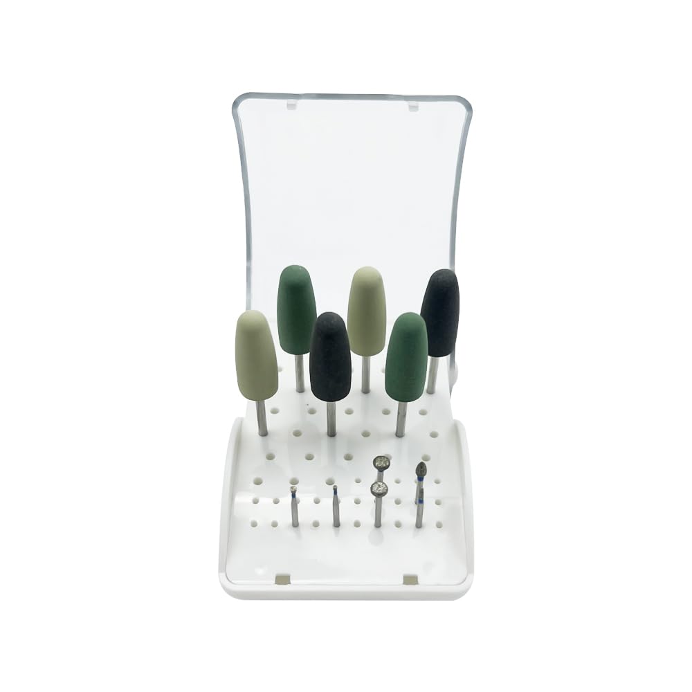Autoclavable Dental Bur Block Organizer - 60 Hole Holder for Slow & High Speed Burs, Diamond Burs & Dental Drills | Durable Case with Cover | Perfect for Dentist Offices & Dental Clinics