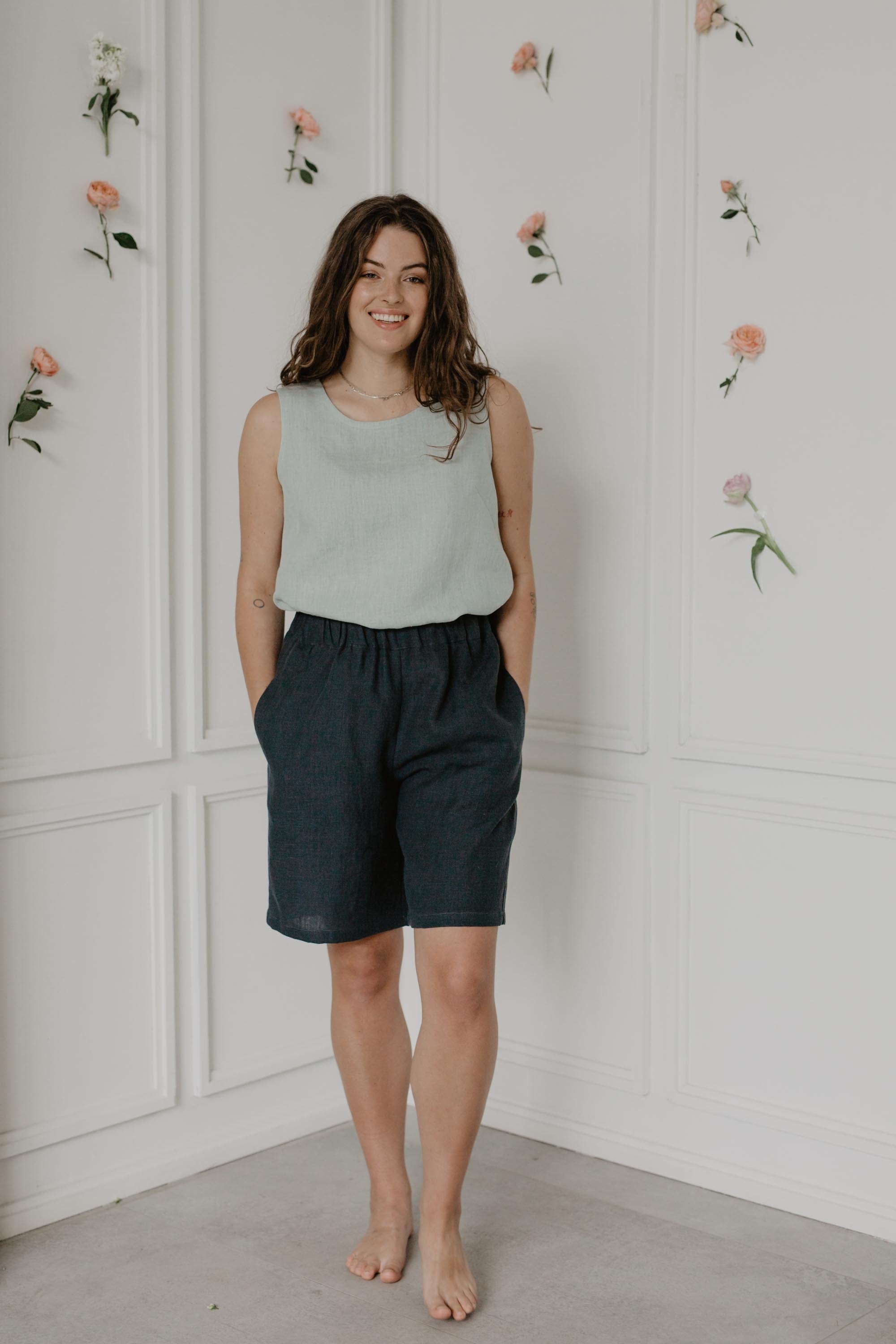 Colette Women's Classic Linen Blouse - Breathable Summer Tops in Multiple Colors | Casual Wear, Office Outfits & Vacation Essentials